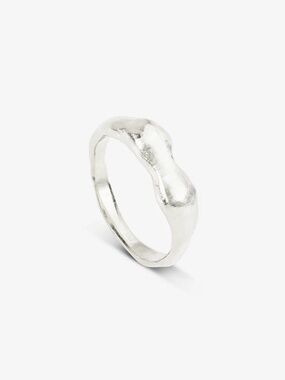 Sterling Silver Organic Sculpted Band Ring